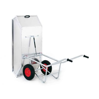 Growi Alustar kiepkruiwagen 450 liter met aluminium bak