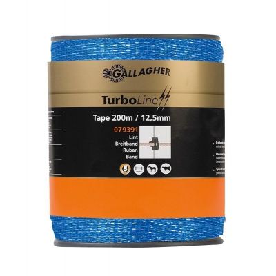 TurboLine lint 12,5 mm blauw rol 200 meter