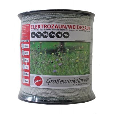 Growi Craftline Lint wit /groen 40 mm 200 meter