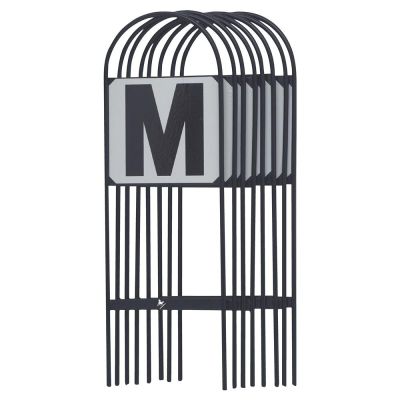 Dressuurletters, basisset voor een buitenring 20 X 40 m