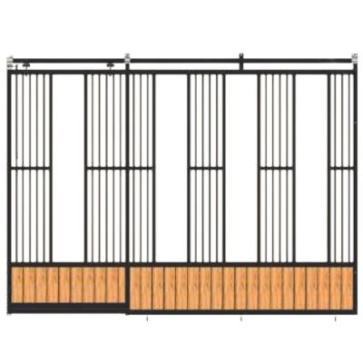 Pro Line voerhek met schuifdeur voor paarden,