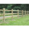 Houten ligger doorsteekomheining type Kent