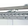 Schuifdeursysteem voor lamellen, C-rail 6 meter voor 3 m brede deur