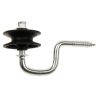Rol-hoek isolator voor draad of koord, 10 stuks
