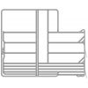 veiligheidspanelhek met poort en voeropening 300 cm breed