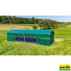 Profi weidetent met windbreekgaas en PVC lamellen. de ideale zomerstal / schuilhok in de weide