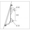 Kantelbak voor shovel met euronorm koppeling, breedte 111 cm