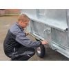 Kantelbak voor tractorvoorlader, brede uitvoering, zonder montage platen