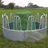Growi Ronde hooiruif Comfort-Line Midi 9 voerplekken – met Cavalo slowfeedernet veilige en duurzame weideruif voor kleine groepen.