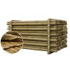 Houten weidepaal Thanalith-E geïmpregneerd rond, gefreesd