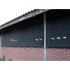 Windbreekgaas Pro Line PVC zwart met polyester band en zeilogen 