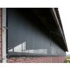 Windbreekgaas Pro Line PVC zwart polyester band en zeilogen 2 x 5 m