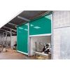 Rollerdoor windbreekgaas snellooppoort met kettingbediening en zijgeleiding tot 4,0 m breed 4,1 m hoog
