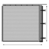 Windbreekgaas schuifsysteem zwart hoogte tot 250 cm lengte tot 400 cm