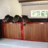 Tussenwand type Shetland, 120 cm hoog, kunststof vulling breedte 300 cm
