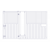 Walina, voorwand met voerhekelement en draaideur, 300- 350 cm, Bongossi