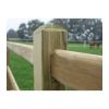 Houten ligger doorsteekomheining type Kent