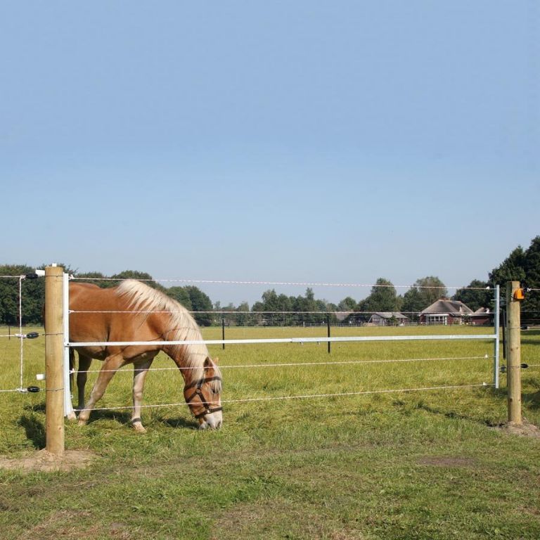 Stroomgeleidend weidehek 2,5 tot 4,5 meter 