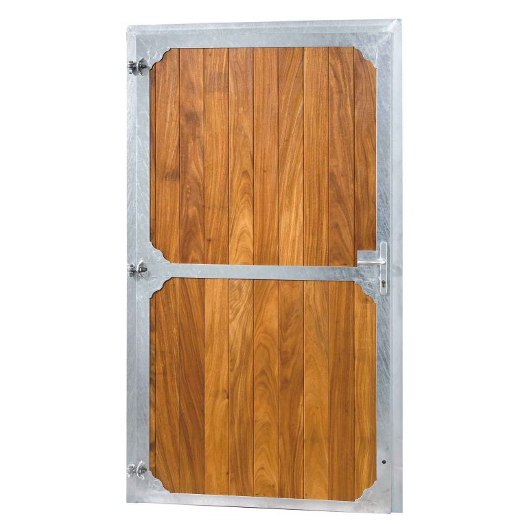 Lezen Lijken hoop Staldeur 120 cm B X 220 cm H, volledig hout met drukslot | Cavalo.nl