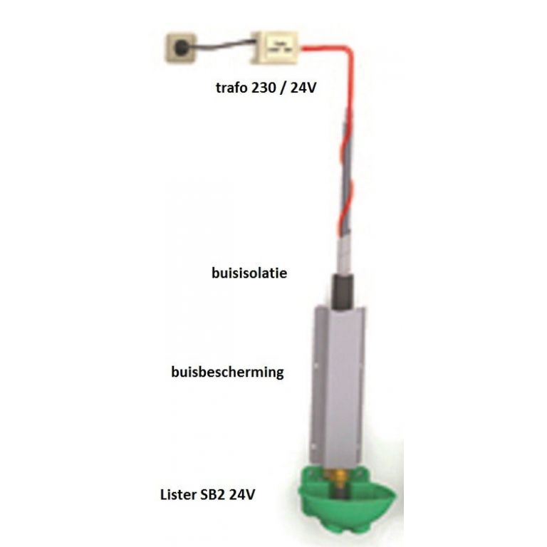 Lister verwarmde lepeldrinkbak SB 2 H, 33W/24V