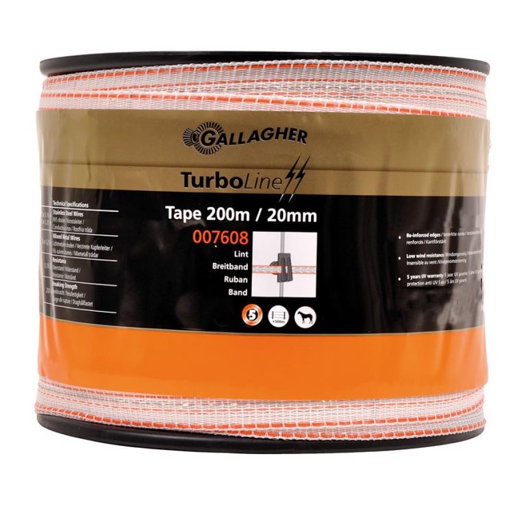 Aanbieding TurboLine lint 20mm wit 200m
