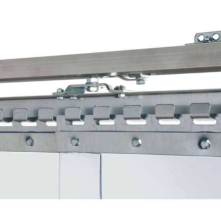Schuifdeursysteem voor lamellen, C-rail 4 meter voor 2 m brede deur