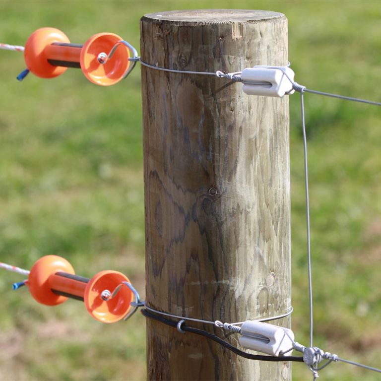 Softgrip poortgreep voor cord of draad, oranje value pack 4 stuks