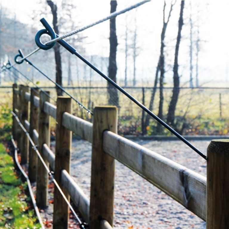 Koltec Krulstaart afstandisolator groen of zwart, 3 maten