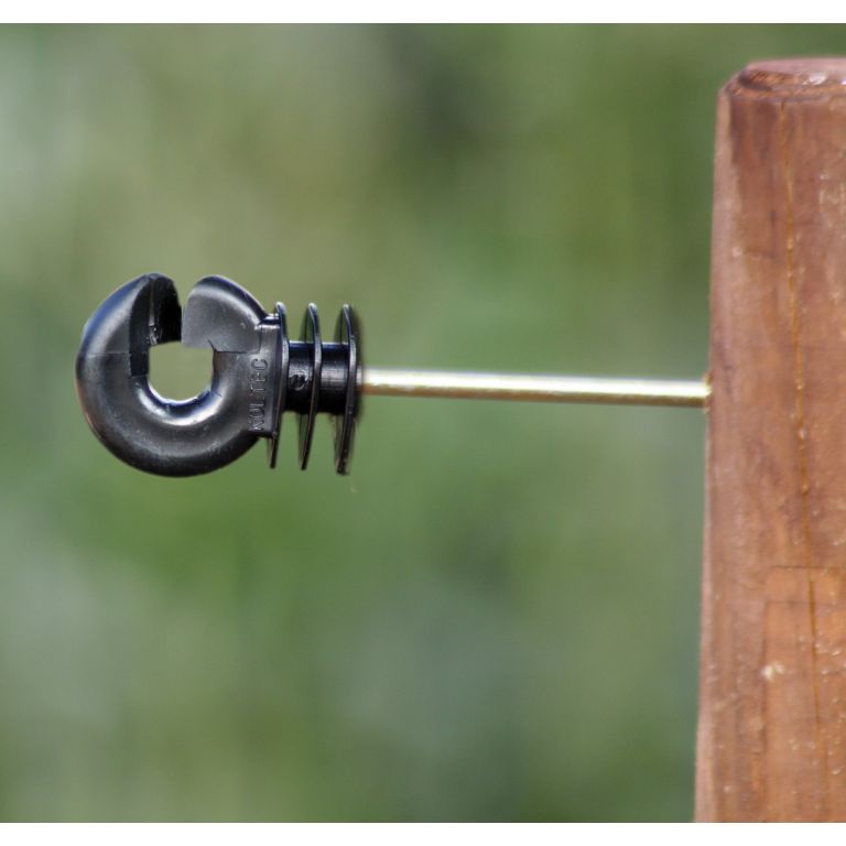 Koltec halflange afstandisolator voor draad, 11 cm - 20 stuks