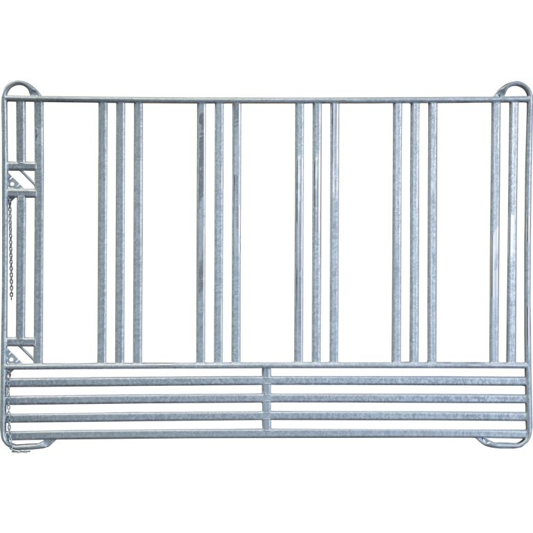 veiligheidsvoerhek / panelhek voor paarden en pony's 5 voerplaatsen, front 