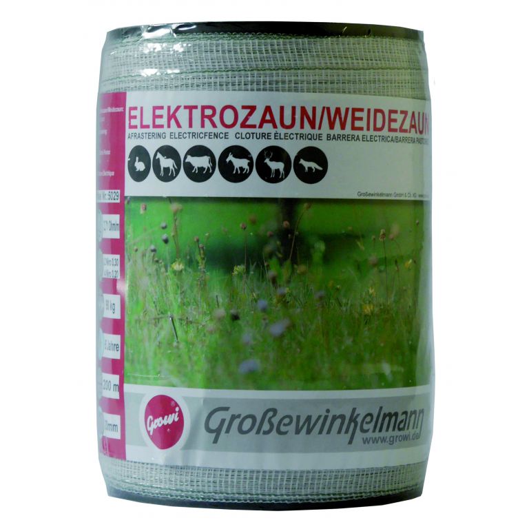 Growi Craftline Lint wit/groen 20 mm 200 meter