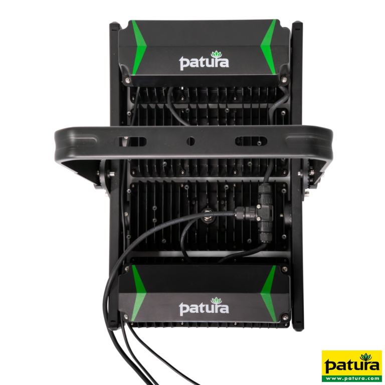Flex LED Schijnwerper Premium Line 400W | 4 Modules | ±64.000 lm | IP65 | Patura achteraanzicht met monatage beugel