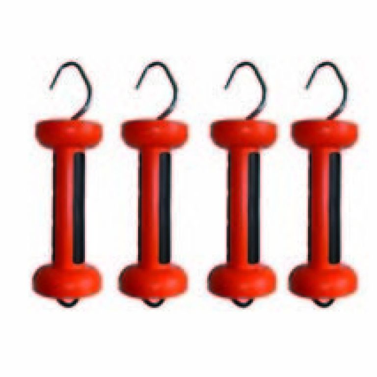 Softgrip poortgreep voor cord of draad, oranje value pack 4 stuks