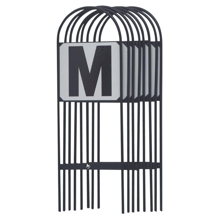 Dressuurletters, basisset voor een buitenring 20 X 40 m