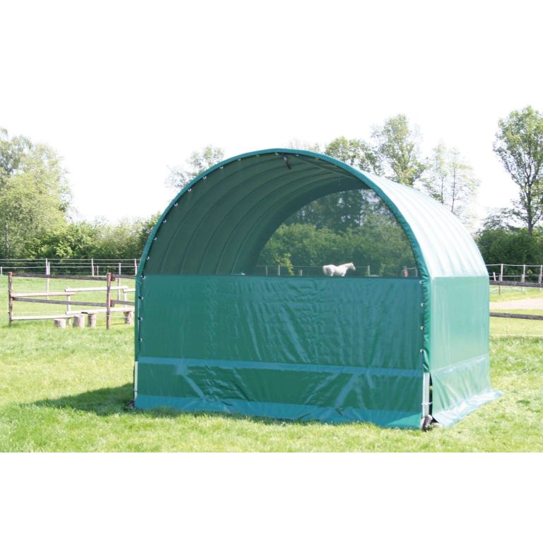 Growi, ronde boog weidetent, 3,6 x 3,6 m met 3 panels