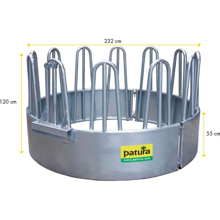Compacte ronde hooiruif 12 voerplaatsen