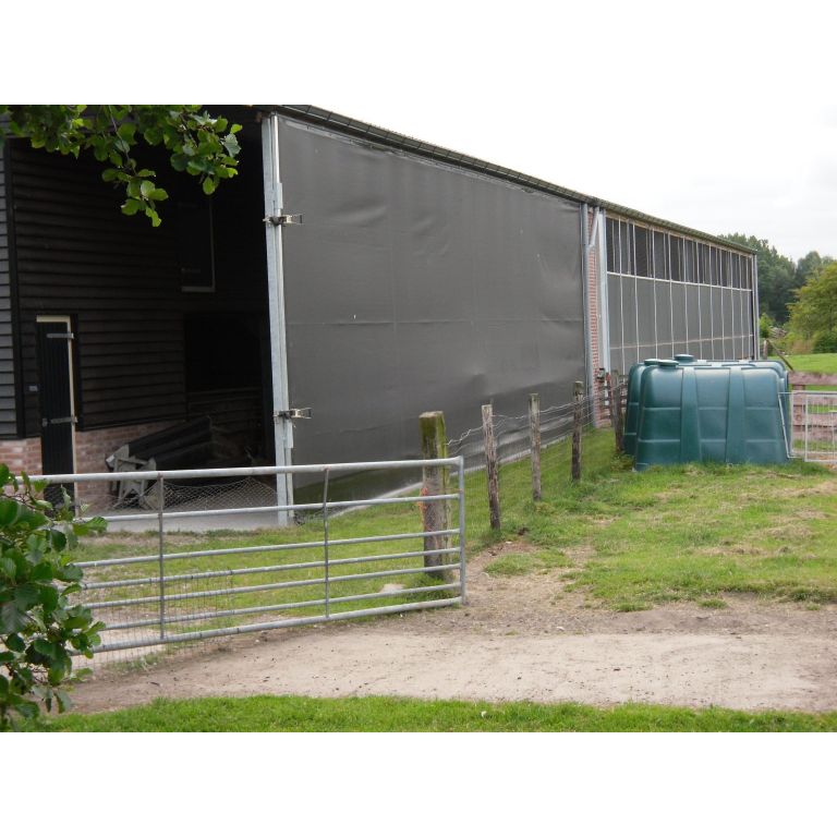 Windbreekgaas Economy line zwart breedte 2m, rol 50 meter