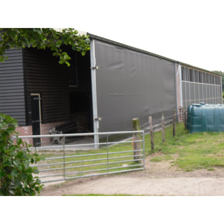 Windbreekgaas Economy line zwart breedte 2m, rol 50 meter