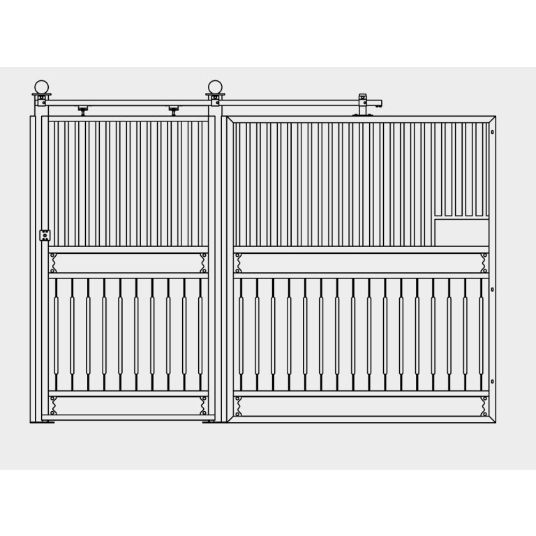 Voorwand type Nando Exclusief 351 tot 400 cm