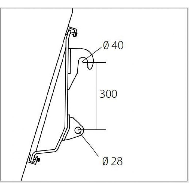 Kantelbak voor shovel met euronorm koppeling, breedte 111 cm