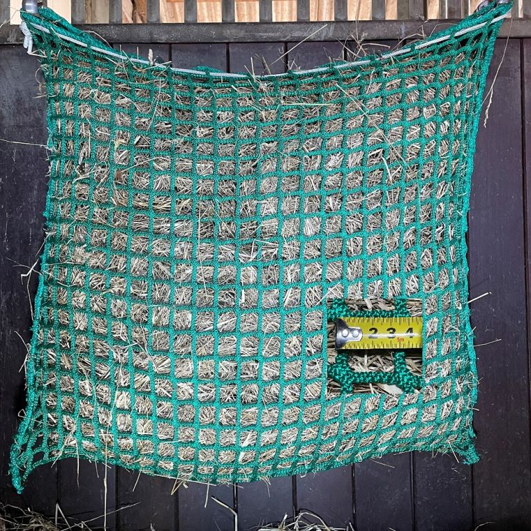 Slowfeeder Hooinet fijnmazig X-Strong klein met sluitkoord