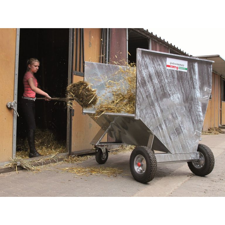 Kantelbak / uitmestbak voor shovel brede uitvoering