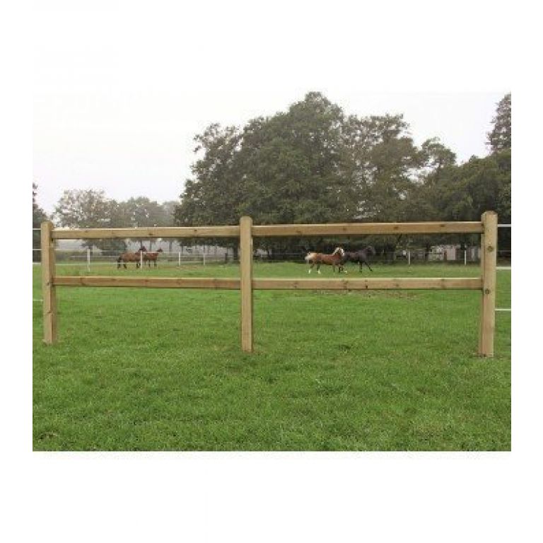 Houten ligger doorsteekomheining type Kent