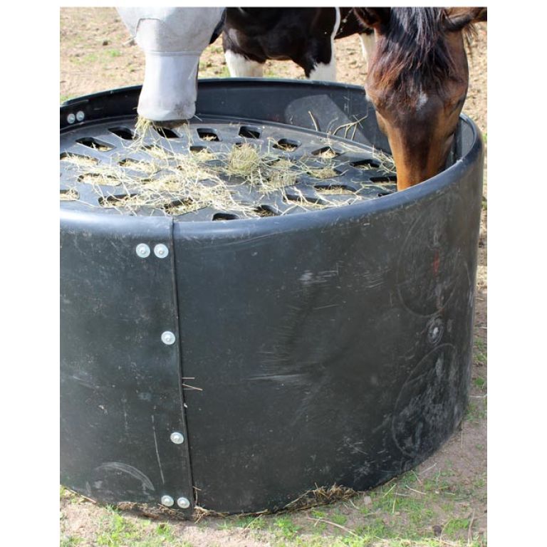 Kunststof slowfeeder hooiruif voor weide en paddock