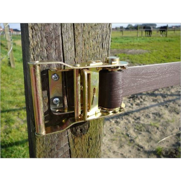 Hippo Safety Fence band 100 meter bruin