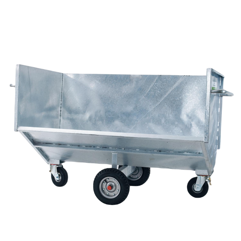 Kantelbak voor tractorvoorlader, brede uitvoering, zonder montage platen