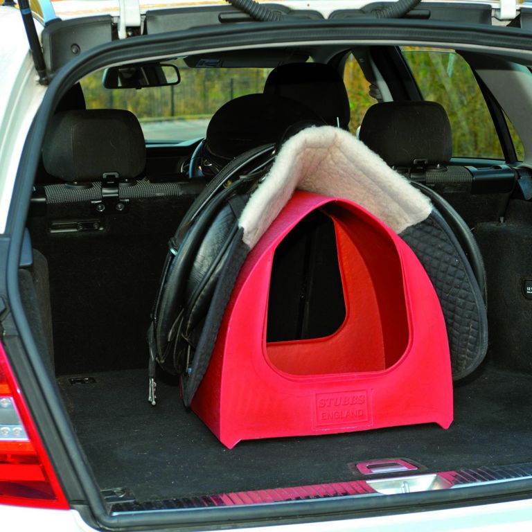 Kunststof zadeldrager Saddle-Pac kleur rood