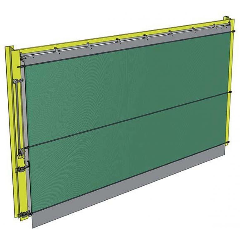 Trackscreen windbreekgaas schuifgordijn 3 x 4 m (h x b)