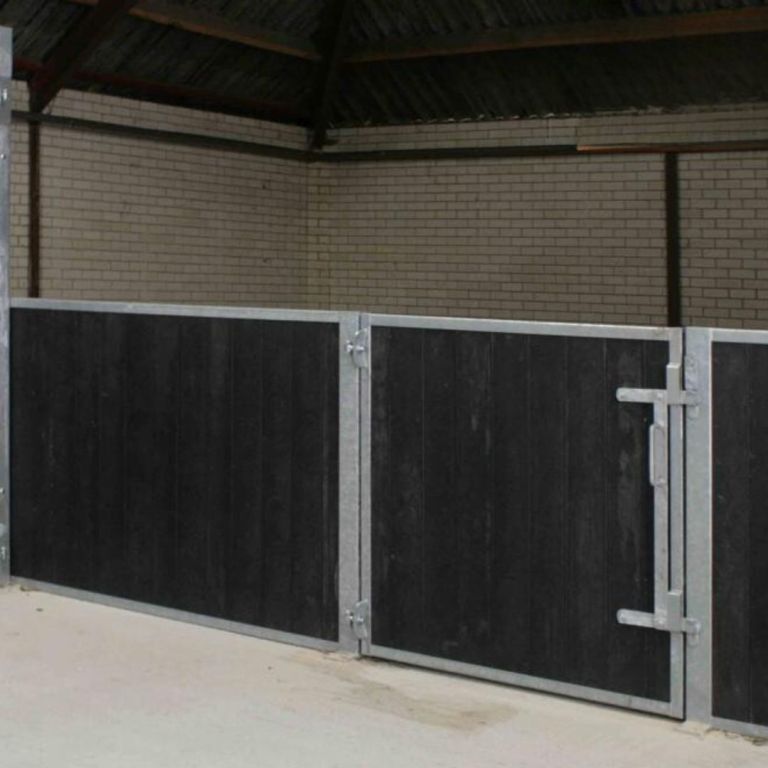 Tussenwand type Shetland, 120 cm hoog, kunststof vulling breedte 300 cm