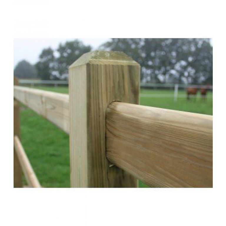 Houten ligger doorsteekomheining type Kent